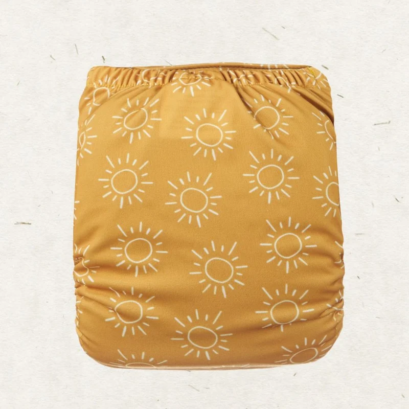 One Size Bamboo Pocket Diaper. Eternal Sunshine