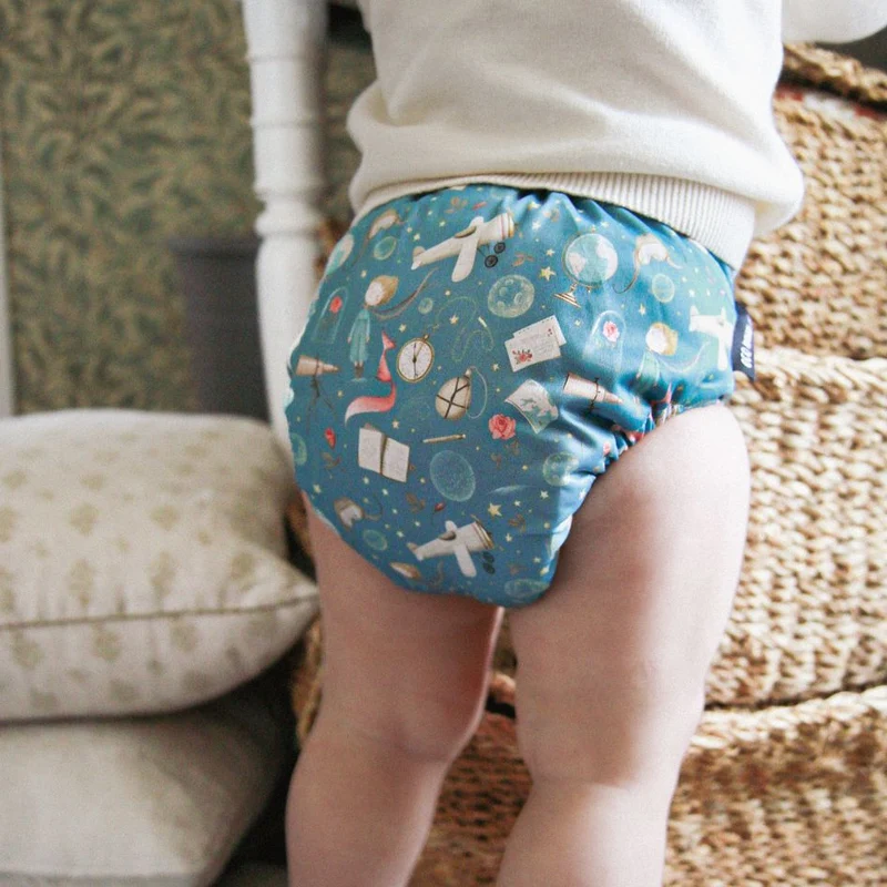 One Size Coolmax Pocket Diaper. Sky Whispers