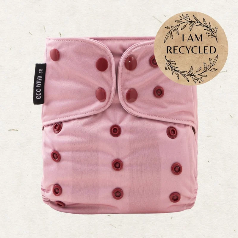 One Size Bamboo Pocket Diaper. Vintage rose