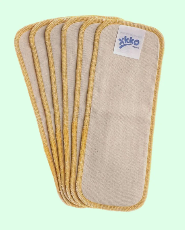 Inlägg till tygblöja, ekologisk bomull, 2-pack, flera storlekar