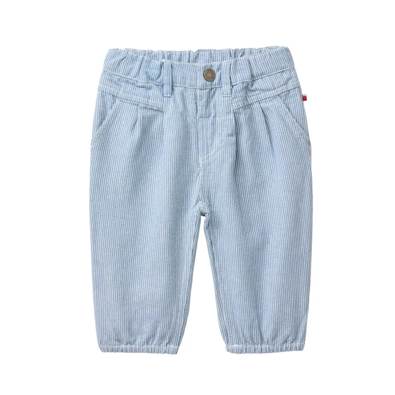 Jeans randiga med veck