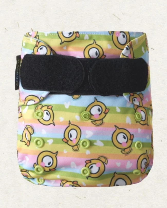 Pocketblöja med kardborre i one size, fuskmocka, Ärla Älling