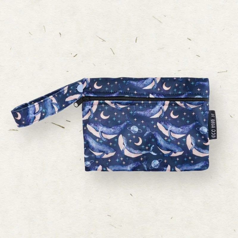 NEW! Mini Wet Bag. Moon Whales