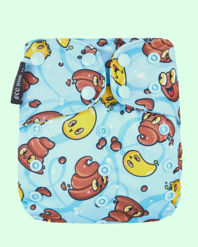 Pocketblöja i one size, coolmax, Mini Pee&Poo