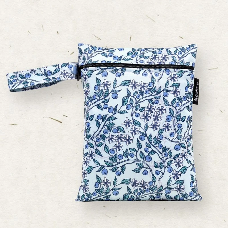 Small Wet Bag. Blueberry Trail