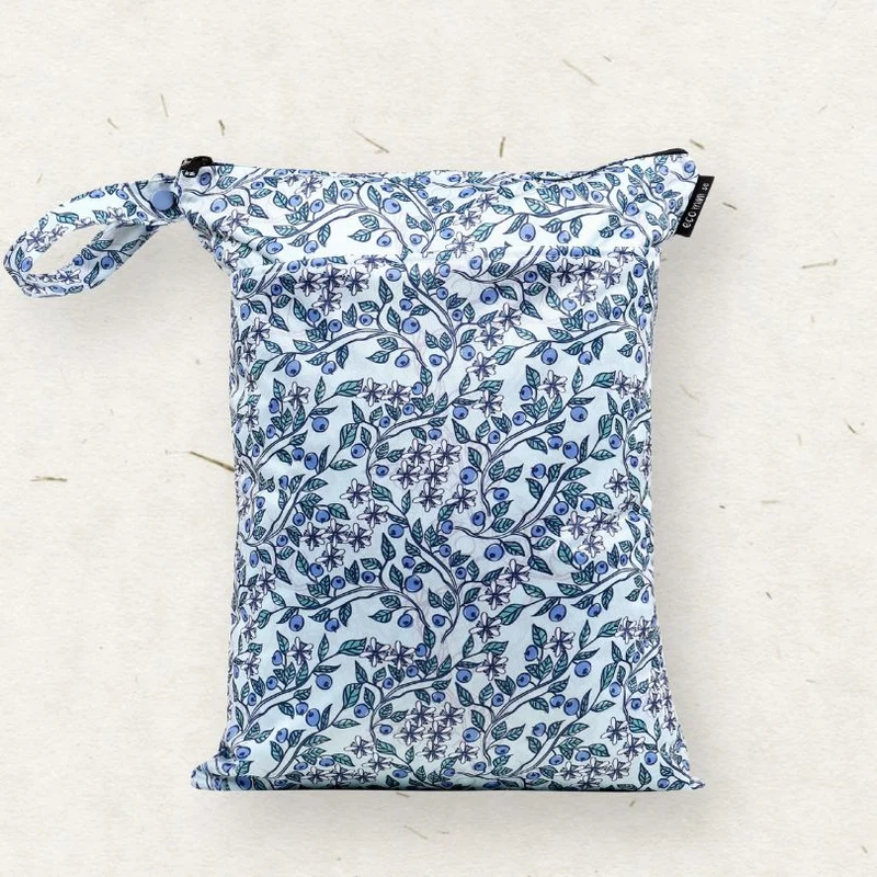 Medium Wet Bag. Blueberry Trail