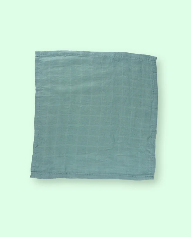 Tvättlapp, bomulls muslintyg, 23x23 cm
