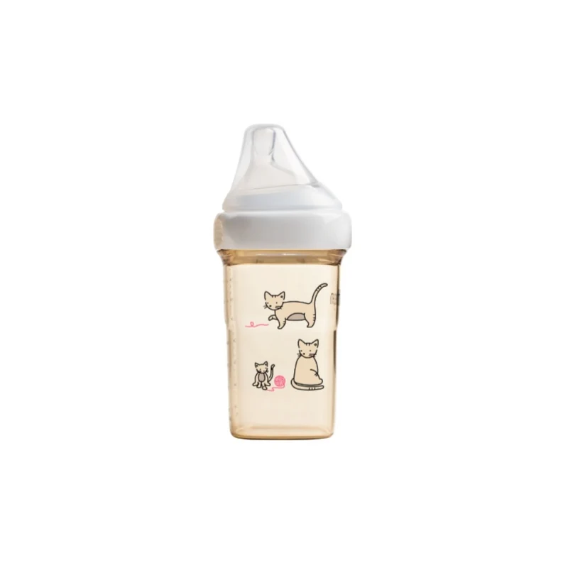 Hegen | PPSU 多功能方圓型寬口奶瓶｜貓貓特別版｜240mL