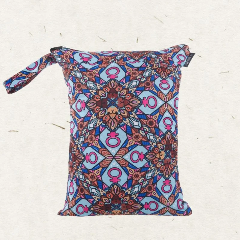 Medium Wet Bag. Boob Mandala
