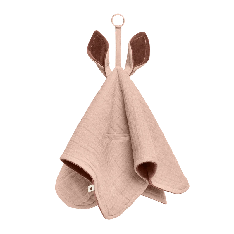 BIBS Känguru muslin snuttefilt "Blush" (ekologisk bomull)