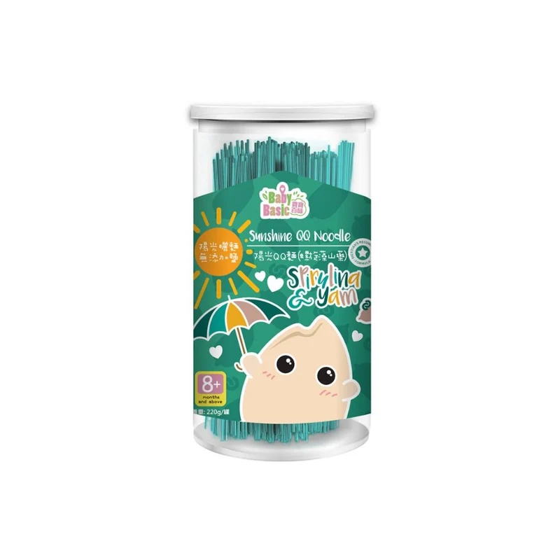 Baby Basic 寶寶百味｜陽光 QQ 麵｜螺旋藻山藥
