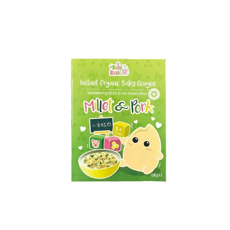 Baby Basic 寶寶百味｜即食有機米米粥｜小米豚肉