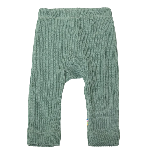 Joha leggings i tjock ribb - Ull - Mint