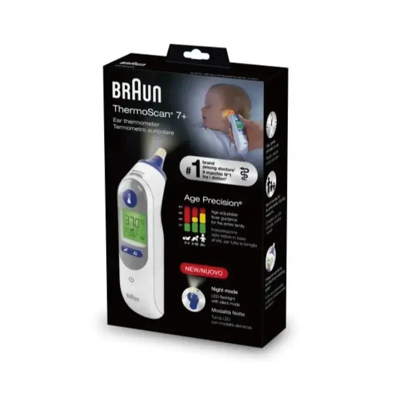 Braun｜ThermoScan 7 Plus 紅外線耳溫槍 IRT-6525｜升級版｜平行進口 一年保養