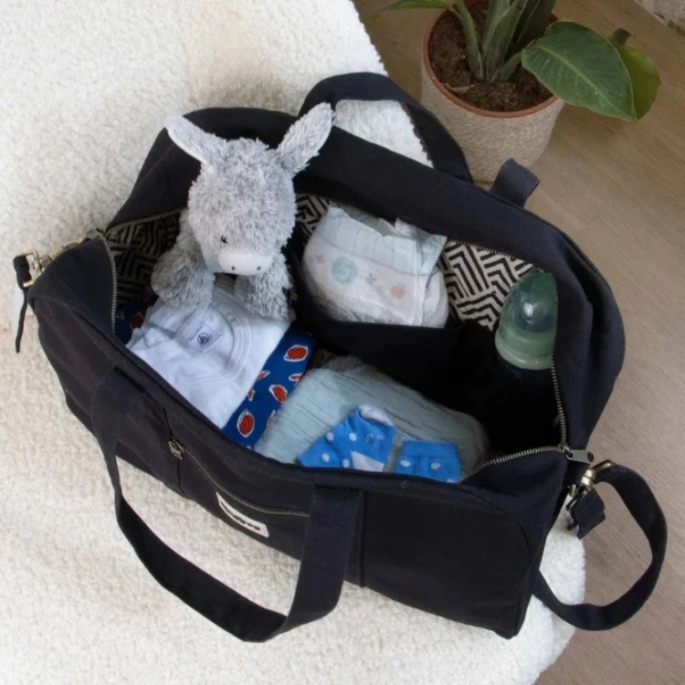 Hindbag Pusletaske - Økologisk Bomuld - Sort