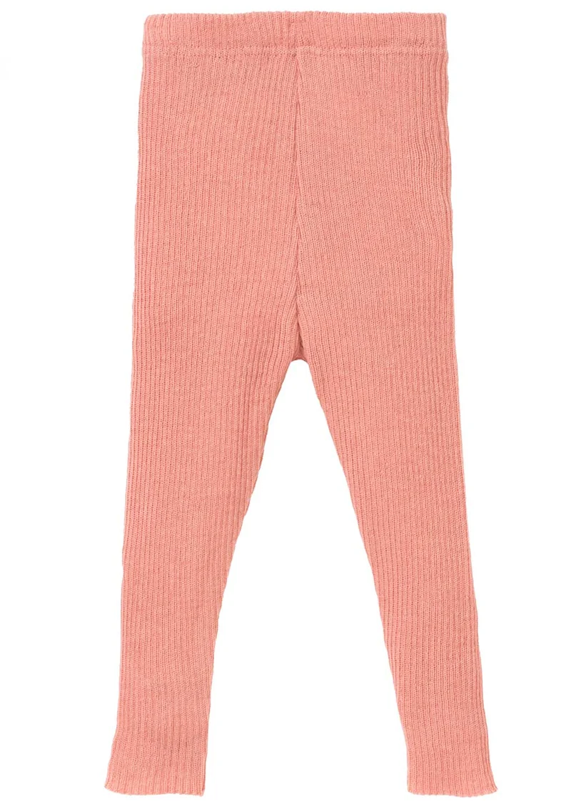 Disana Tunna Leggings i Merinoull – Mjuk rosa