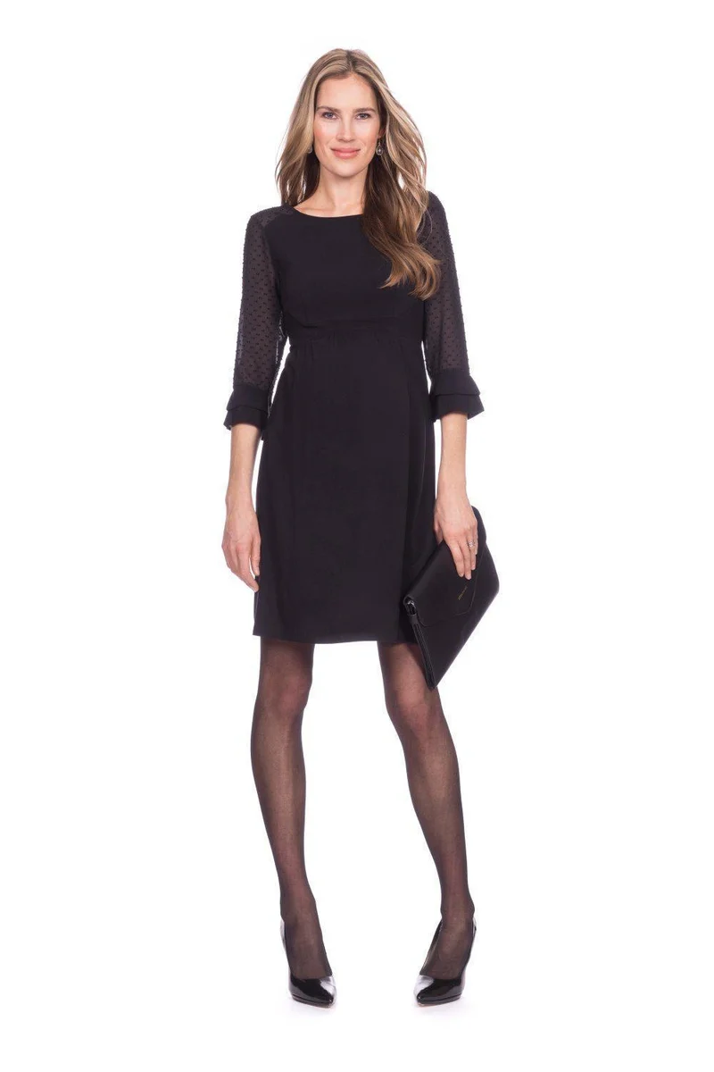 Nicolette Sheer Dot Detail kjole til gravid fra Seraphine