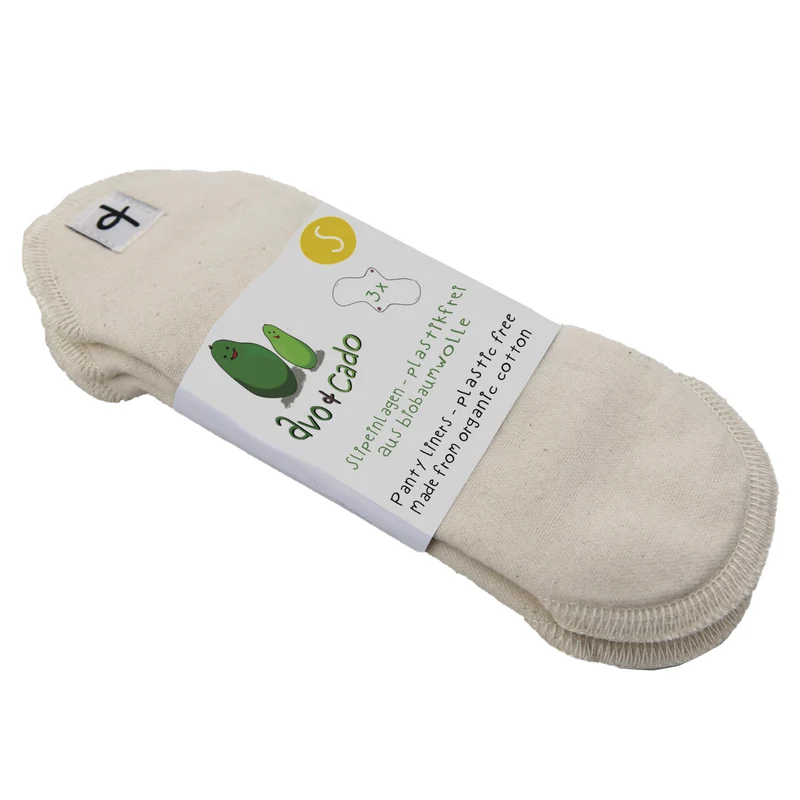 avo+cado Troskydd Plastfri (tygbinda) i Ekologisk Bomullsflanell - 3 stycken