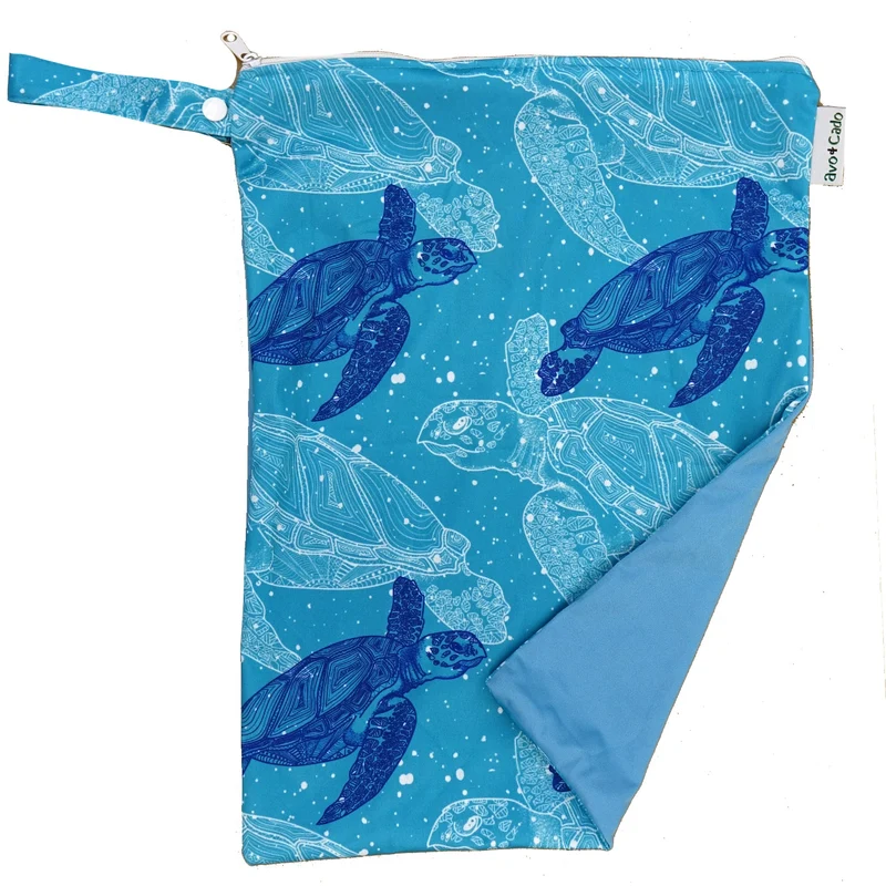 avo+cado Wetbag Medium med ett fack - Turtles