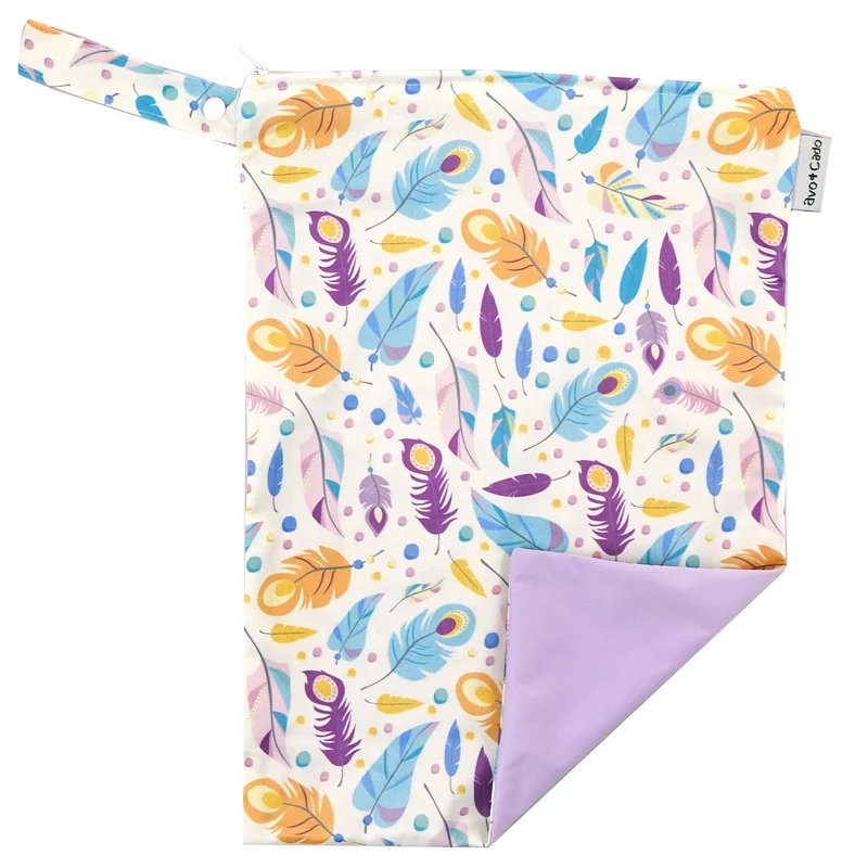 avo+cado Wetbag Medium med ett fack - Feathers