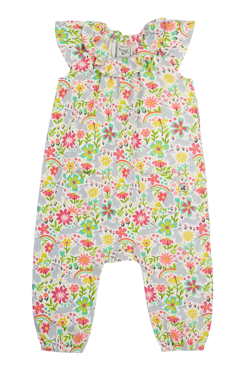 Byxdress blommig