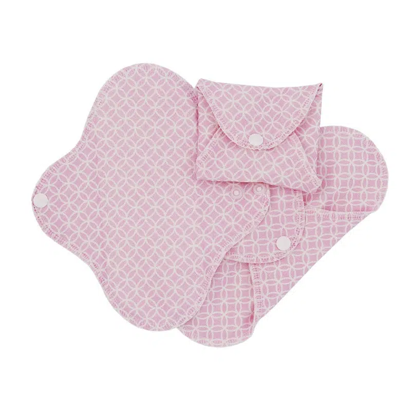 Imse Vimse Tygbind (trosskydd) i Ekologisk Bomullsjersey - 3 stycken - Pink Halo