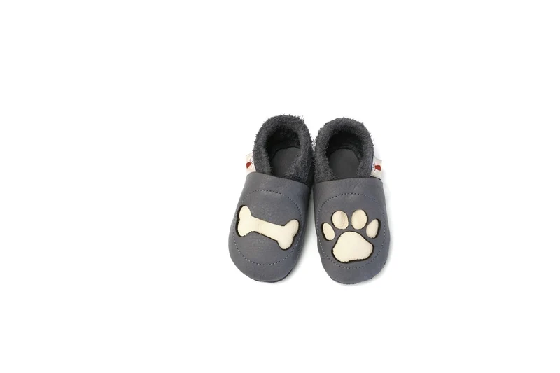 Baobaby Classic Baby Skor - Paw Grey XXL