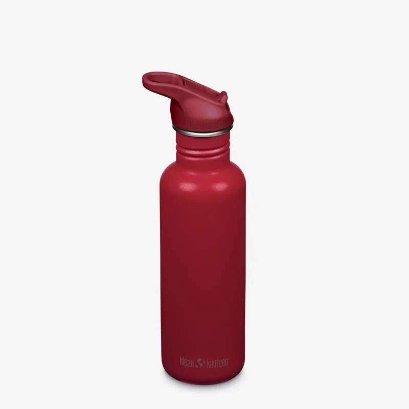 Klean Kanteen Classic Dricksflaska - Flip/Seal SportCap - 800ml - Garnet