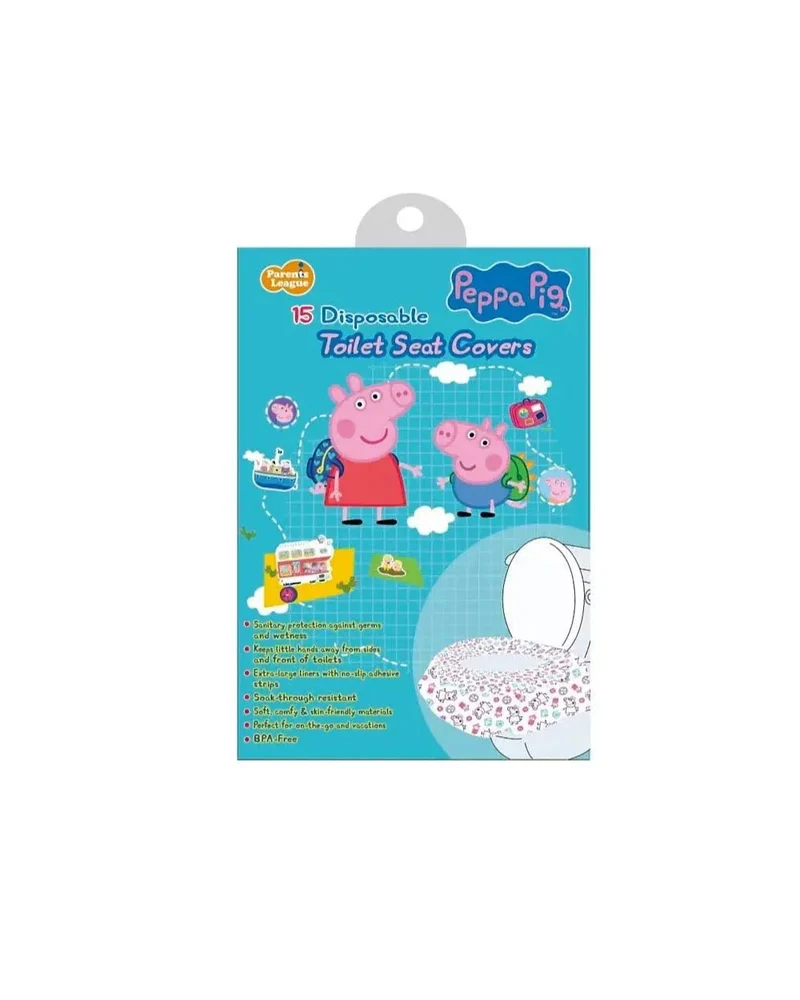 *Parents League｜PEPPA PIG 即棄廁板墊｜15片裝