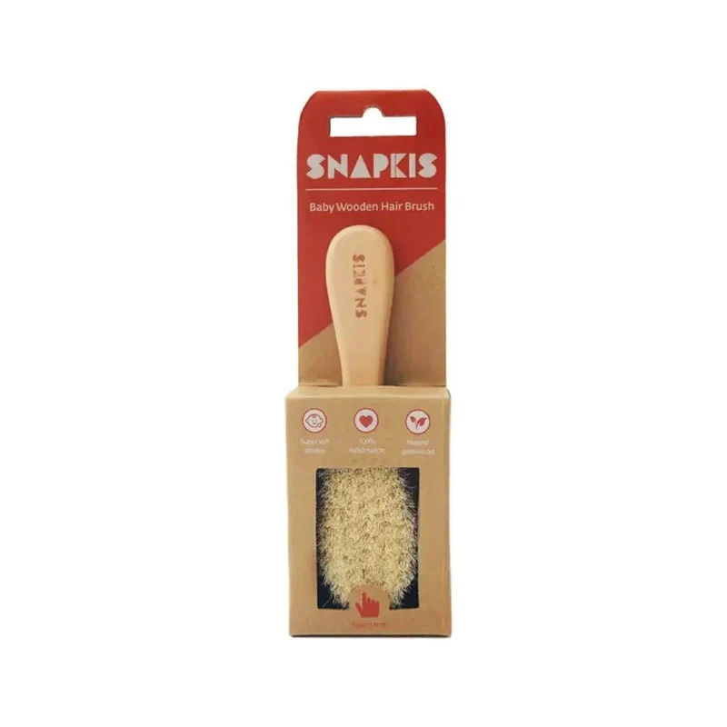 Snapkis｜嬰兒全天然羊毛木梳