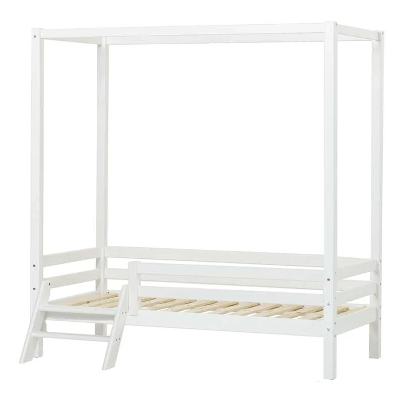 Hoppekids ECO Dream - Himelsäng m. Trappa - 70x160 cm. - Vit