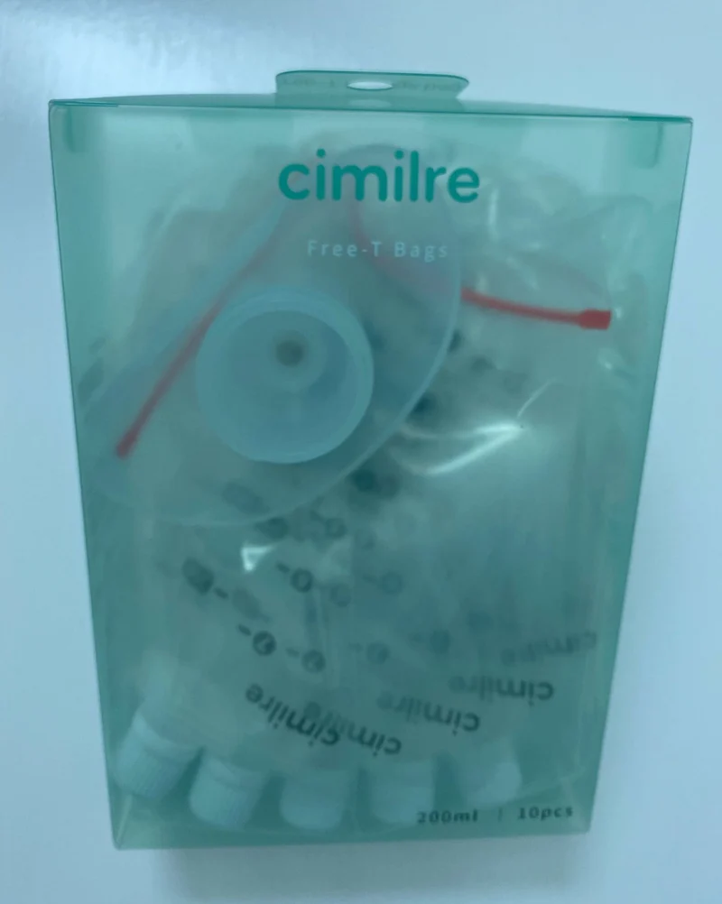 *Cimilre｜多功能拋棄式奶瓶/儲乳袋 ｜200ml｜10個裝｜附轉接環配用窄口喇叭