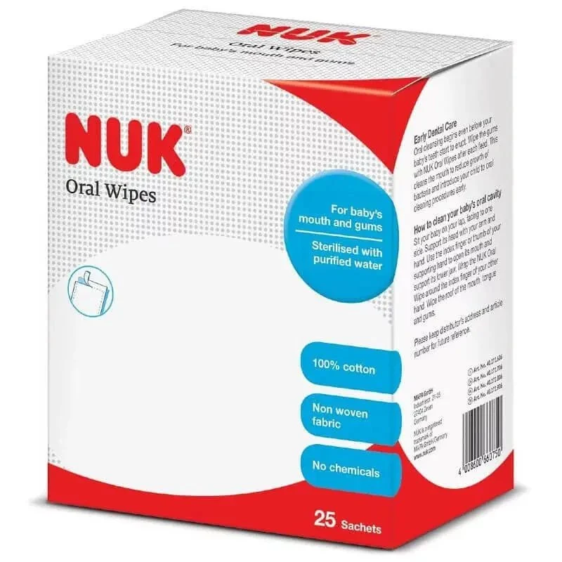 NUK | 嬰孩口腔清潔棉 | 25片