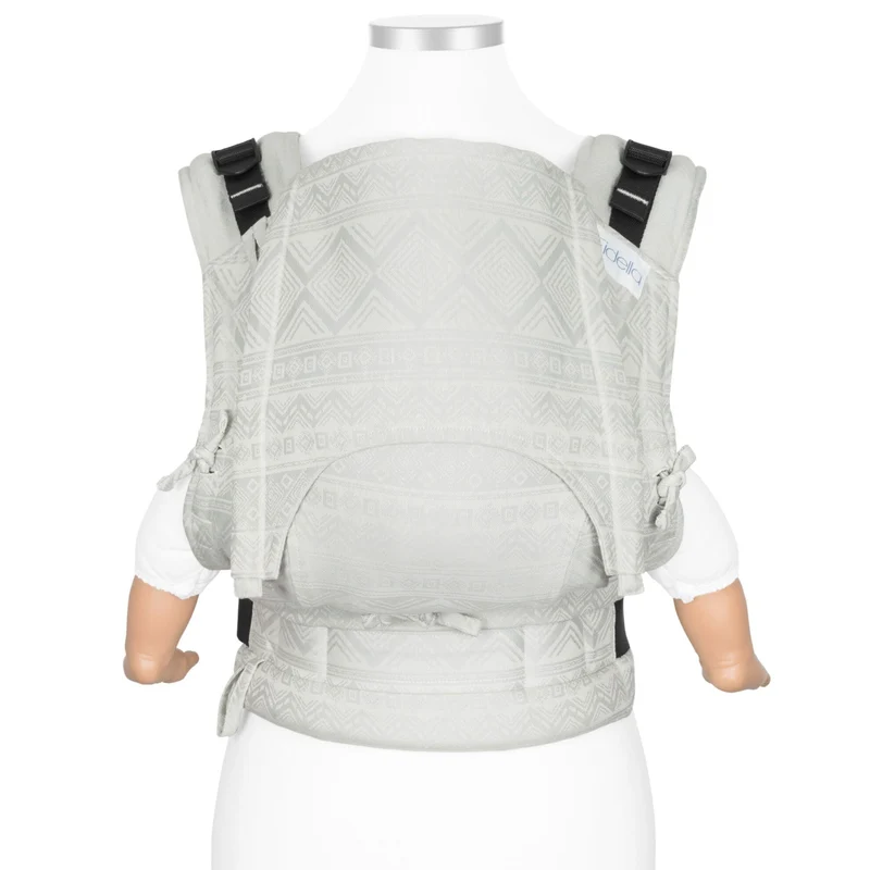 Fidella Fusion - Fullbuckle Bärsele - Cubic Lines/Pale Grey - Baby