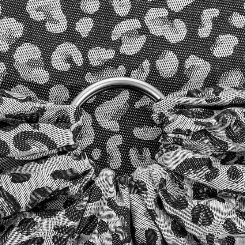 Fidella ringsjal - Leopard Silver