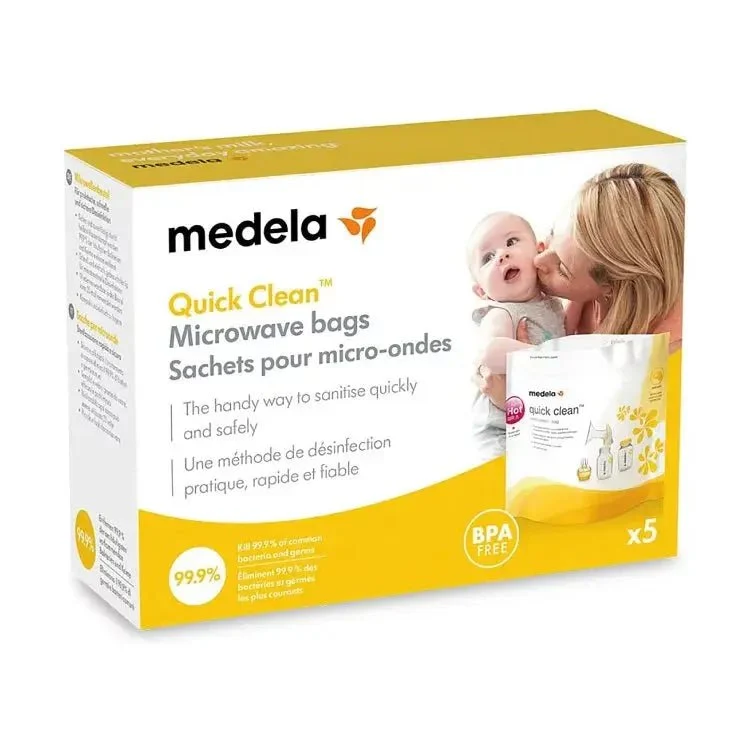 Medela｜Quick Clean 微波快潔消毒袋｜5個裝