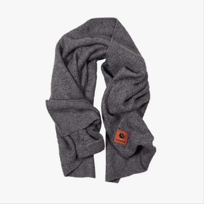 EasyGrow babyfilt med bambu och ull - Dark grey