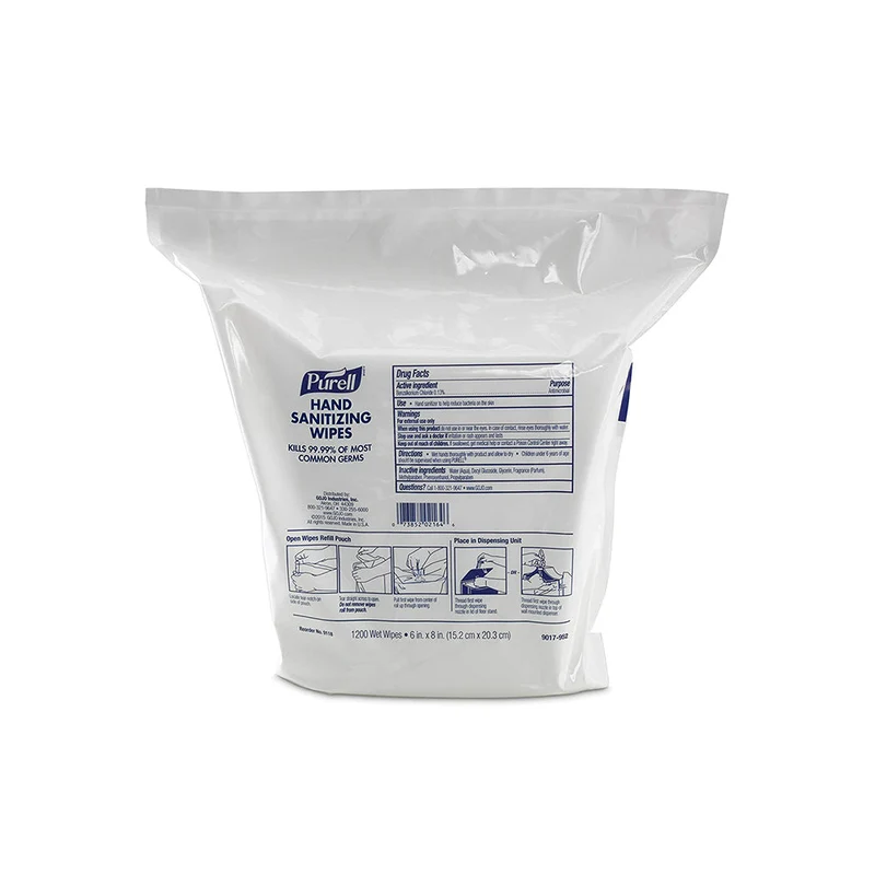 Purell Hand Sanitizing Wipes Refill Pouch for Wipes Dispenser - 1200 Count
