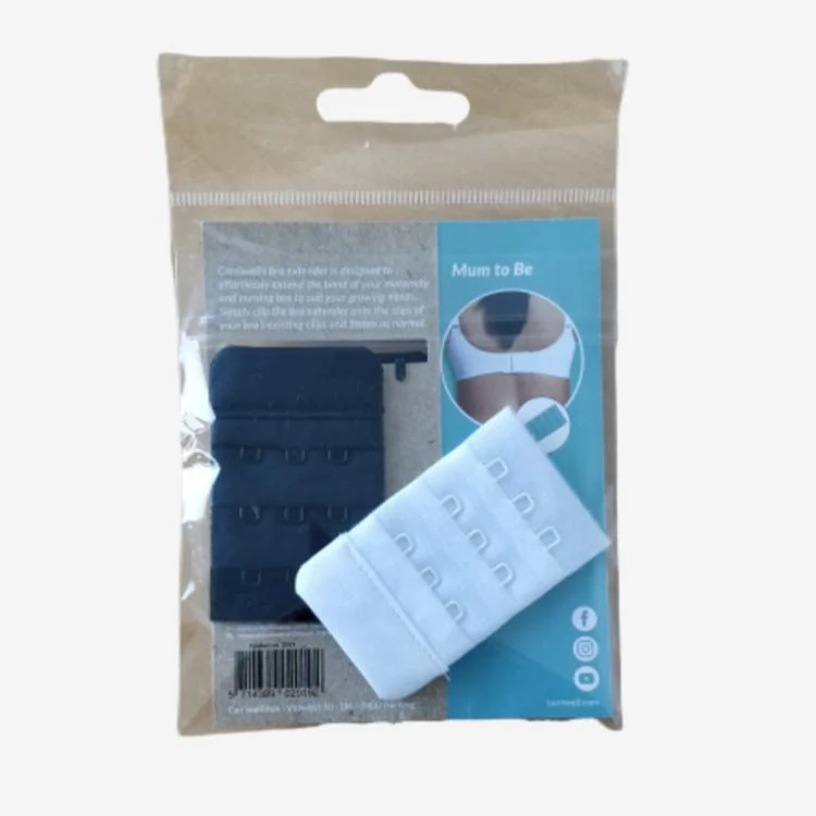 Carriwell BH-Förlängare Vit/Svart 4-PACK