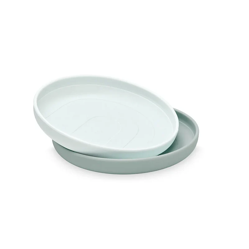Cam Cam Silikontallrikar Regnbåge - 2-pack - Blue Mix