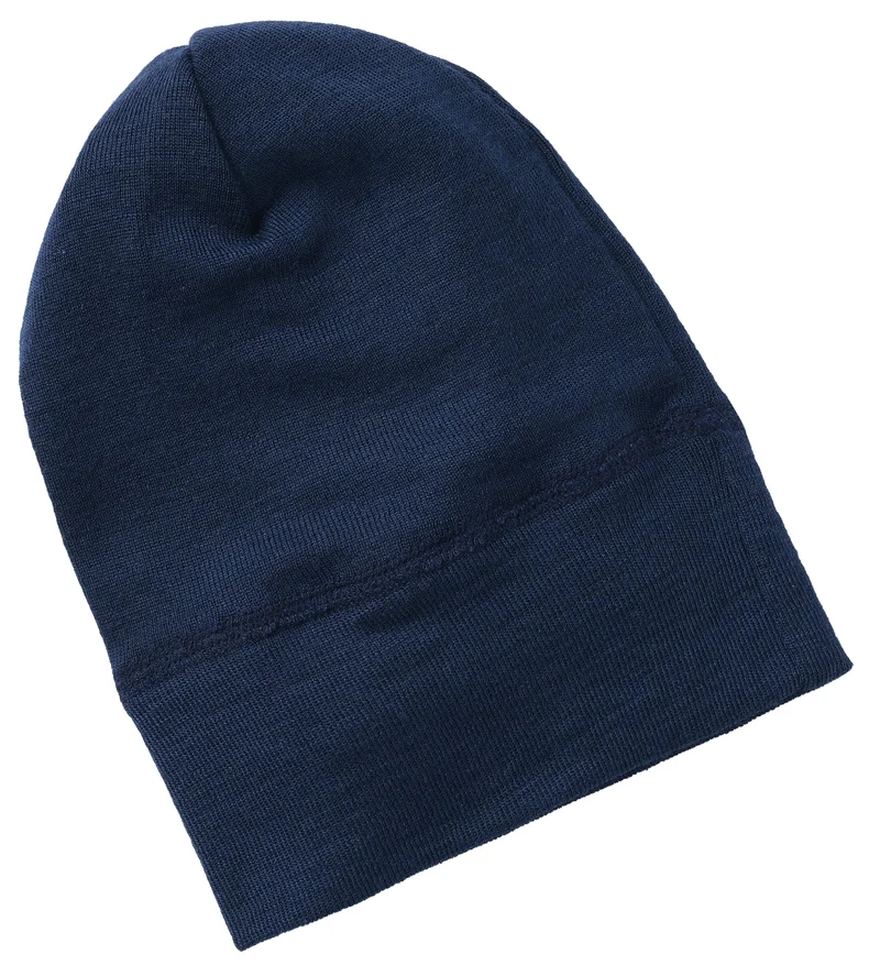 Engel - babyhue/beanie - uld & silke - marine