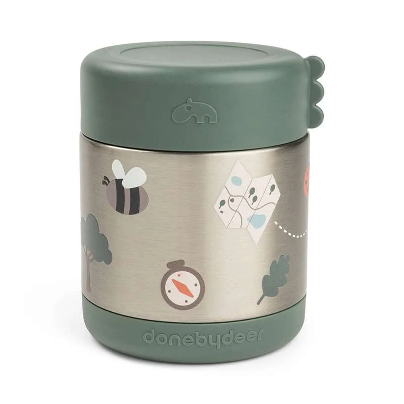 Done by Deer Termomatlåda - Tiny Trails - 300 ml - Grön