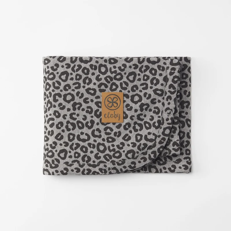 Cloby UV-filt med UPF 50+ - Leopard Black Grey