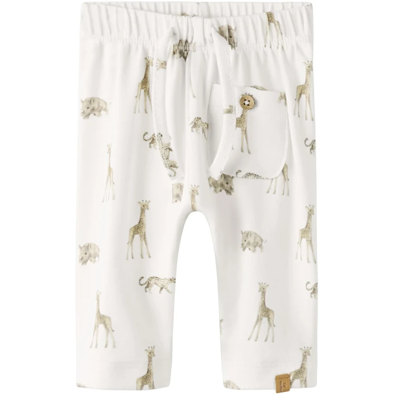 Lil'Atelier Coconut Milk Animals African Nbmgayo Elo Loose Bukser Lil Noos