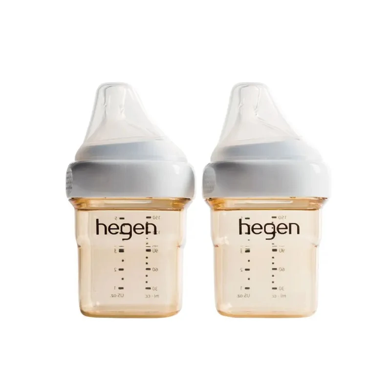 Hegen｜PPSU多功能方圓型寬口奶瓶｜150mL｜兩個裝