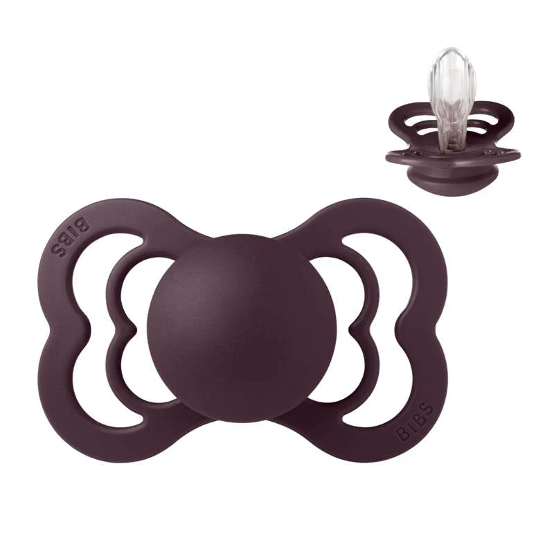 BIBS Symmetrisk Supreme-napp - strl. 2 - Silikon - Plum