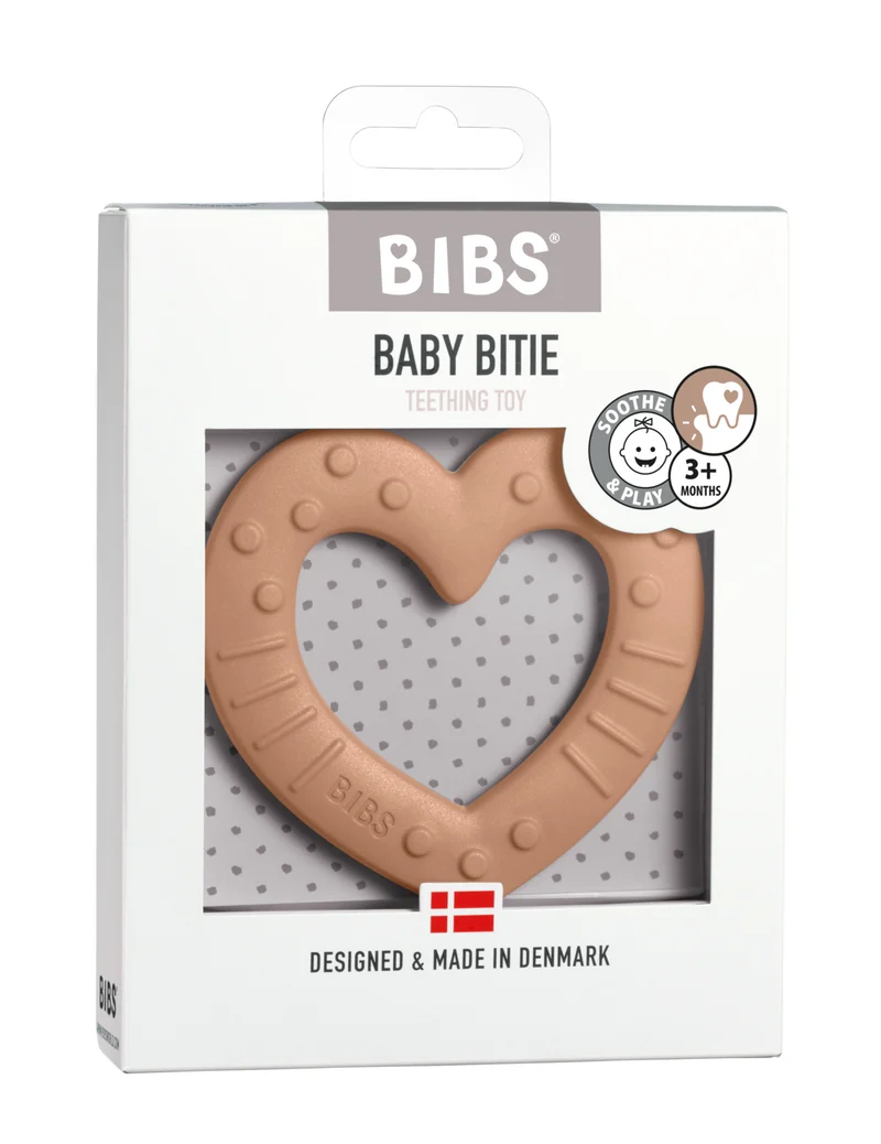 Bibs bitring - Heart Peach