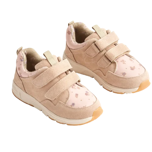 Wheat Toney Printad Kardborresneaker - rose beige flowers