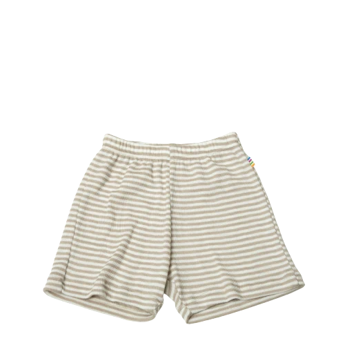 Joha shorts i ull och silke - Grå / ränder