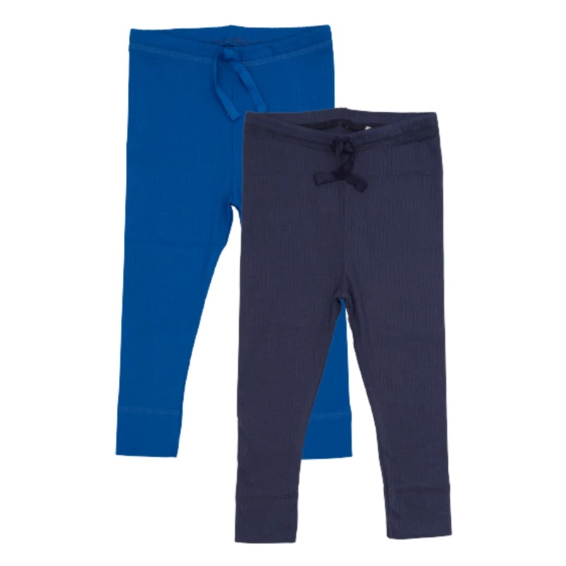 Copenhagen Colors 2-pack leggings - blå/marin